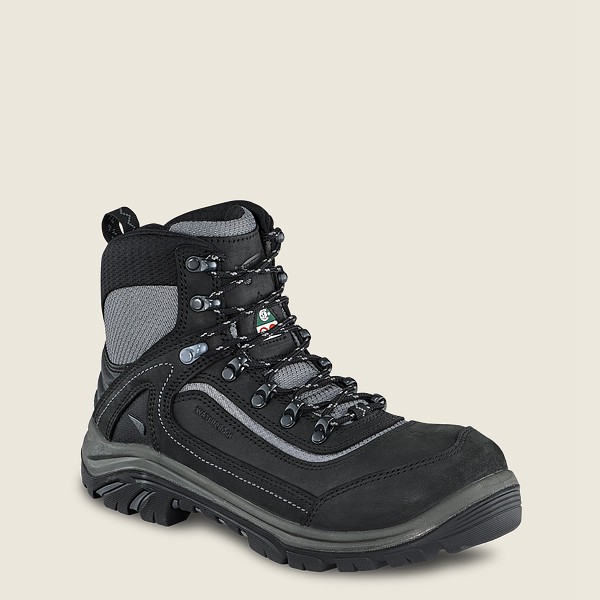 Red Wing Hiking Boots Trades - 6-Inch Waterproof Csa Safety Toe - Svart/Grå - Dame 8579-WLJIQ